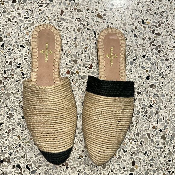 New Bulibasha Zegiga Babouche Mule rattan raffia 38 8 - Picture 3 of 6